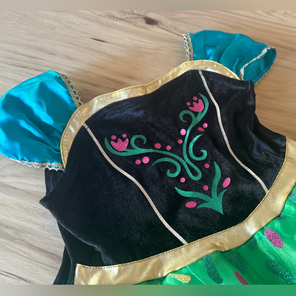 Girls Anna Dress up Dress or Halloween Costume
